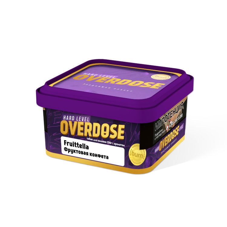 Overdose - Fruttella Фруктовая конфета 200гр